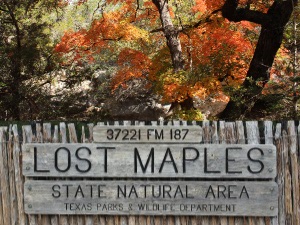 Lost Maples Park Entrance