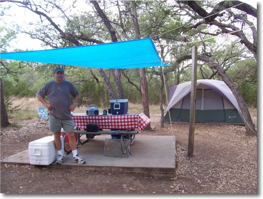 Blue Tarp Shelter