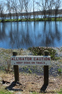 Brazos Bend State Park Alligator Caution Sign