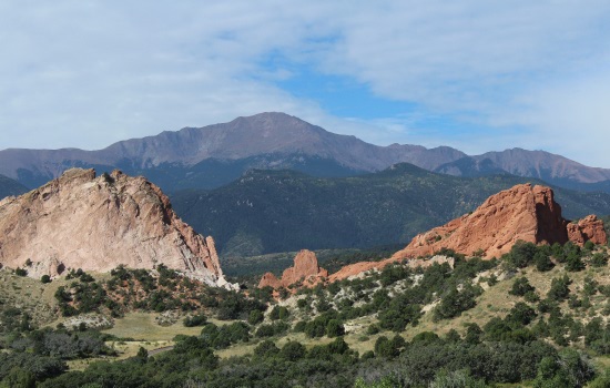 Garden of the Gods and Pike's Peak